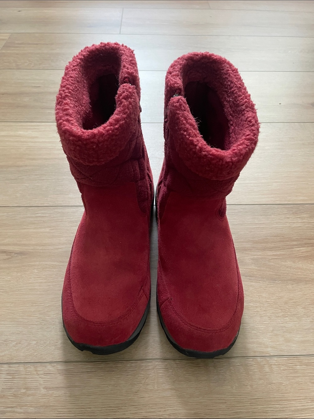 L.L. Bean Women 10 250641 Maroon Zip Up Boots - Picture 6 of 8